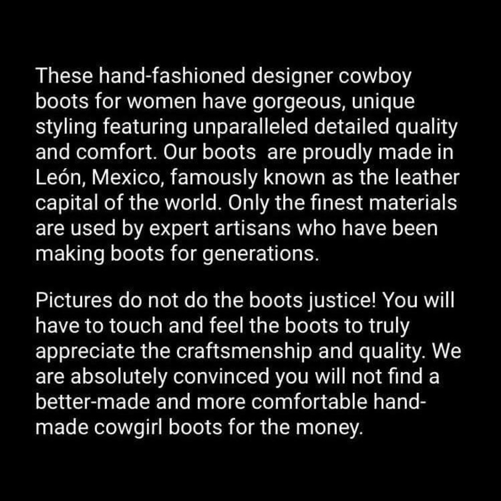 BLACK STAR  Medina (bone)  colored cowboy boots - Picture 4 of 7